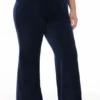 Plus-Size Hollywood Scottie Snap Pocket Cotton Velour Track Pants Plus-Size Hollywood Scottie Snap Pocket Cotton Velour Track Pants