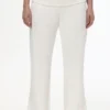 Plus-Size Low Rise Knit Flare Pants