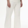 Plus-Size Low Rise Knit Flare Pants