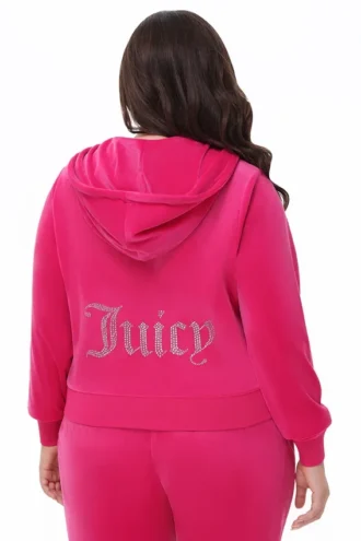 Plus-Size Og Big Bling Velour Hoodie Plus-Size Og Big Bling Velour Hoodie