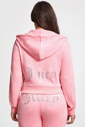 Plus-Size Og Big Bling Velour Hoodie Plus-Size Og Big Bling Velour Hoodie