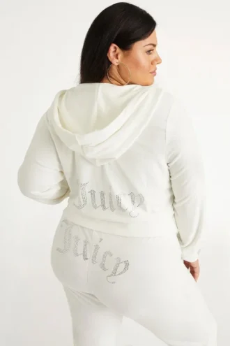 Plus-Size Og Big Bling Velour Hoodie Plus-Size Og Big Bling Velour Hoodie