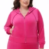 Plus-Size Og Big Bling Velour Hoodie Plus-Size Og Big Bling Velour Hoodie