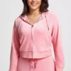 Plus-Size Og Big Bling Velour Hoodie Plus-Size Og Big Bling Velour Hoodie