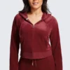 Plus-Size Og Big Bling Velour Hoodie Plus-Size Og Big Bling Velour Hoodie