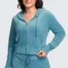 Plus-Size Og Big Bling Velour Hoodie Plus-Size Og Big Bling Velour Hoodie