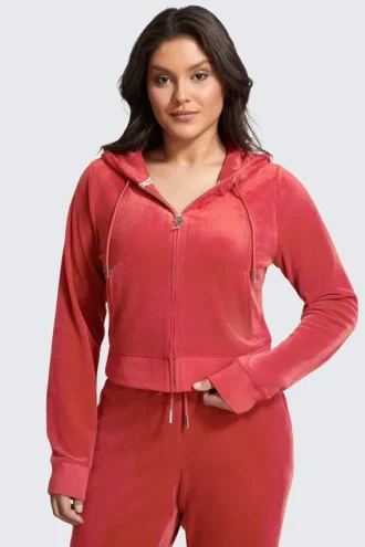 Plus-Size Og Big Bling Velour Hoodie