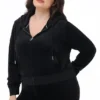 Plus-Size Og Big Bling Velour Hoodie Plus-Size Og Big Bling Velour Hoodie