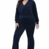 Plus-Size Og Big Bling Velour Hoodie Plus-Size Og Big Bling Velour Hoodie