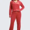 Plus-Size Og Big Bling Velour Hoodie Plus-Size Og Big Bling Velour Hoodie