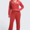 Plus-Size Og Big Bling Velour Track Pants Plus-Size Og Big Bling Velour Track Pants