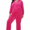 Plus-Size Og Big Bling Velour Track Pants Plus-Size Og Big Bling Velour Track Pants