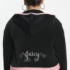 Plus-Size Sweetheart Cotton Velour Hoodie Plus-Size Sweetheart Cotton Velour Hoodie