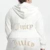 Plus-Size Technicolor Customizable Big Bling Velour Hoodie Plus-Size Technicolor Customizable Big Bling Velour Hoodie