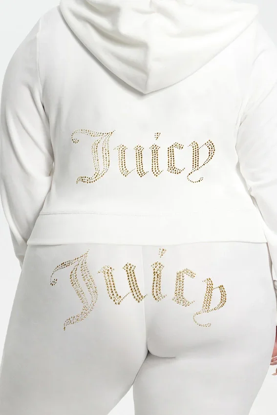 Plus-Size Technicolor Customizable Big Bling Velour Hoodie Plus-Size Technicolor Customizable Big Bling Velour Hoodie