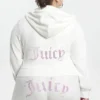 Plus-Size Technicolor Customizable Big Bling Velour Hoodie Plus-Size Technicolor Customizable Big Bling Velour Hoodie