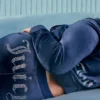 Plus-Size Technicolor Customizable Big Bling Velour Track Pants