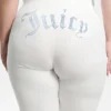 Plus-Size Technicolor Customizable Big Bling Velour Track Pants