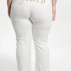 Plus-Size Technicolor Customizable Big Bling Velour Track Pants