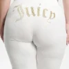 Plus-Size Technicolor Customizable Big Bling Velour Track Pants