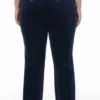 Plus-Size Technicolor Customizable Big Bling Velour Track Pants