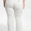 Plus-Size Technicolor Customizable Big Bling Velour Track Pants
