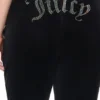 Plus-Size Technicolor Customizable Big Bling Velour Track Pants