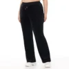 Plus-Size Technicolor Customizable Big Bling Velour Track Pants