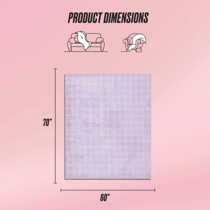 Plush Oversized Throw Blanket, 60″ X 70″ Plush Oversized Throw Blanket, 60″ X 70″