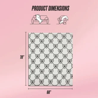 Plush Oversized Throw Blanket, 60″ X 70″