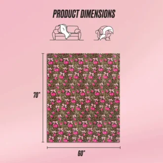 Plush Oversized Throw Blanket, 60″ X 70″