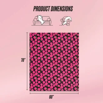 Plush Oversized Throw Blanket, 60″ X 70″