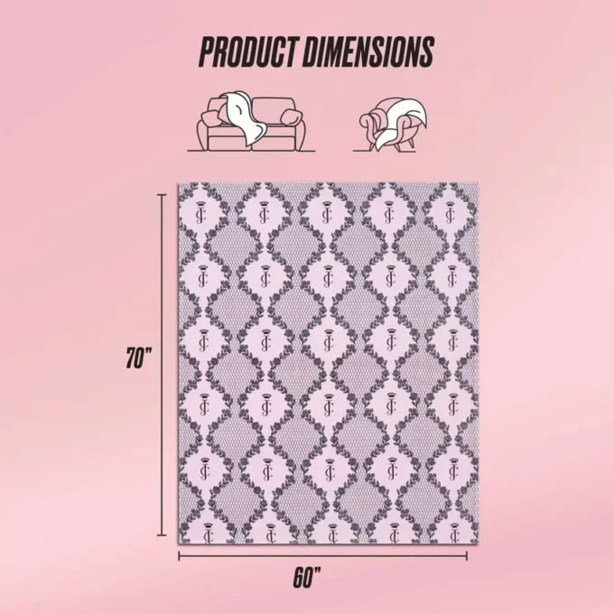Plush Oversized Throw Blanket, 60″ X 70″ Plush Oversized Throw Blanket, 60″ X 70″