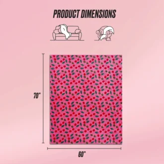 Plush Oversized Throw Blanket, 60″ X 70″