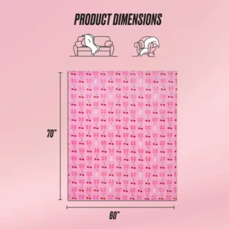 Plush Oversized Throw Blanket, 60″ X 70″