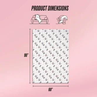 Plush Oversized Throw Blanket, 60″ X 90″