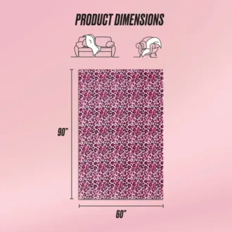 Plush Oversized Throw Blanket, 60″ X 90″