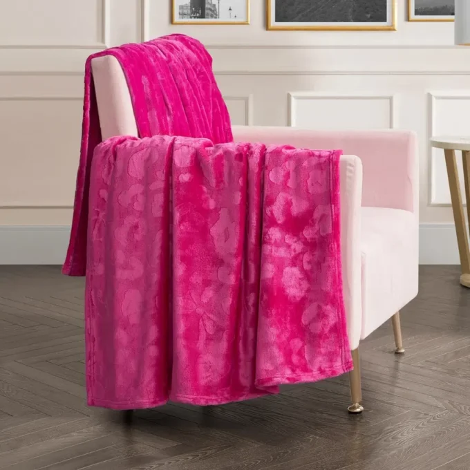 Plush Oversized Throw Blanket, 60″ X 90″ Plush Oversized Throw Blanket, 60″ X 90″