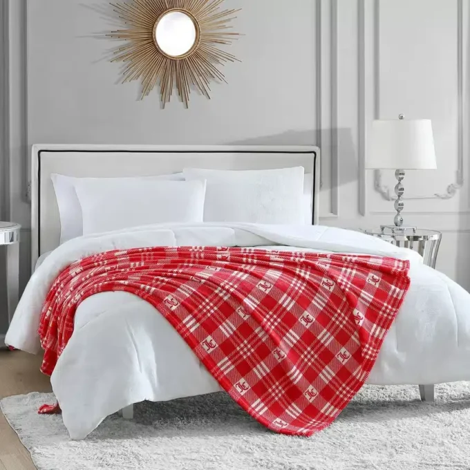 Plush Plaid Throw Blanket Plush Plaid Throw Blanket