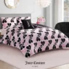 Plush Queen Heart Logo Reversible Comforter Set Plush Queen Heart Logo Reversible Comforter Set