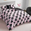 Plush Queen Heart Logo Reversible Comforter Set Plush Queen Heart Logo Reversible Comforter Set