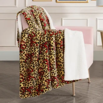 Plush Reversible Sherpa Throw Blanket