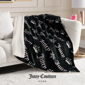 Plush Reversible Sherpa Throw Blanket