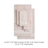 Plush Stripe Bath Towel Set Plush Stripe Bath Towel Set