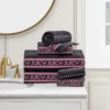 Plush Stripe Bath Towel Set Plush Stripe Bath Towel Set