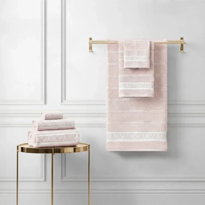 Plush Stripe Bath Towel Set Plush Stripe Bath Towel Set