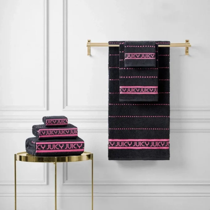 Plush Stripe Bath Towel Set Plush Stripe Bath Towel Set