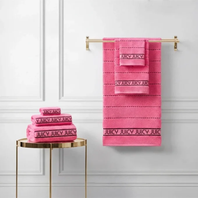 Plush Stripe Bath Towel Set Plush Stripe Bath Towel Set