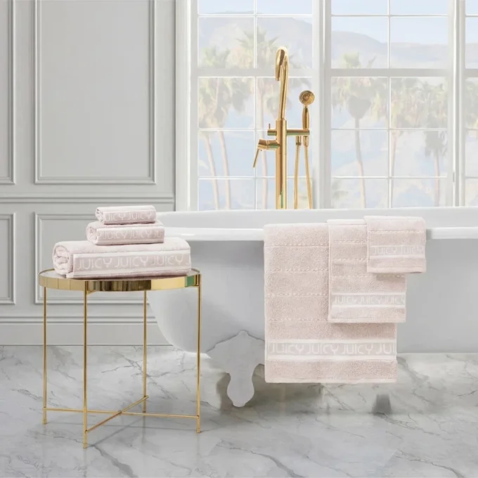 Plush Stripe Bath Towel Set Plush Stripe Bath Towel Set