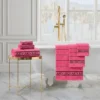 Plush Stripe Bath Towel Set Plush Stripe Bath Towel Set